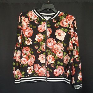 Charlotte Russe Rose and black spring jacket